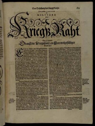 Das zwölffte Concilium Ist Militare Oder Kriegß Raht.
