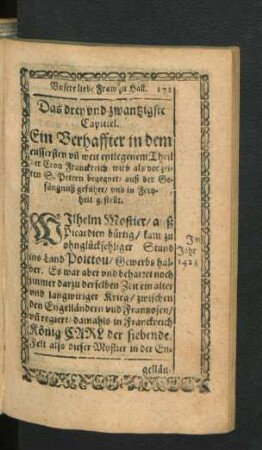 Das drey und zwantzigste Capittel.