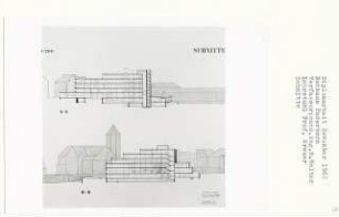 Rathaus Paderborn (Diplomarbeit bei Willy Kreuer): Schnitte 1:200