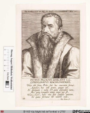 Bildnis Petrus Peckius d. Ä.