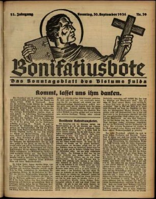 Ausgabe vom Sonntag, den 30. September 1934.