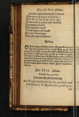 Der XLIX. Psalm.