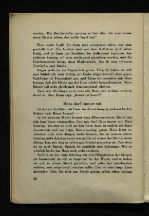 Hans darf immer mit