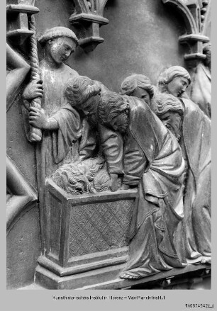 Türreliefs : Szenen Johannes' des Täufers : Grablegung