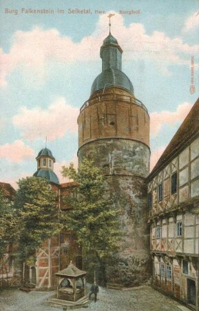 Ansichtskarte: Burg Falkenstein im Selketal