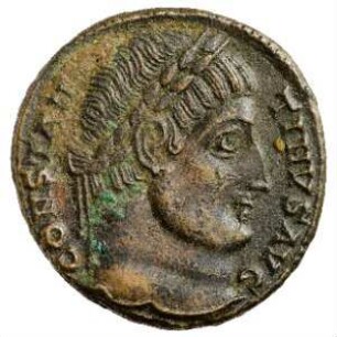 Münze, Follis, Aes 3, 327 - 329 n. Chr.