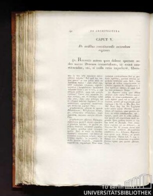 Caput V. De aedibus constituendis secundum regiones