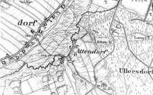 Waldhufen-Attendorf. Meßtischblatt, 1:25.000, Sekt. Niesky, 1886