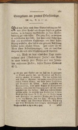 Evangelium am zweiten Osterfeiertage. Luk. 24, V. 13-36