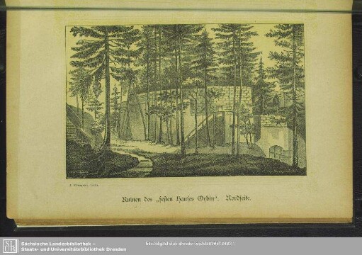 Ruinen des ²festen Hauses Oybin². Nordseite
