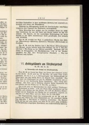 a) Vormarsch und Kampf im Törzburgerpass
