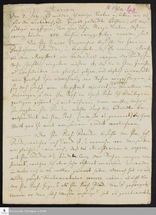 Tagebuch von Johann Ulrich Christian Köppen.