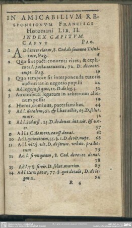 In Amicabilium Responsionum Francisci Hotomani Lib. II
