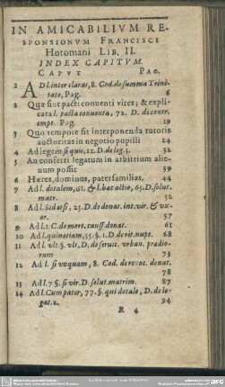 In Amicabilium Responsionum Francisci Hotomani Lib. II