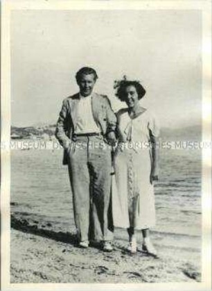 Erich Arendt und Frau Katja im spanischen Exil auf Mallorca