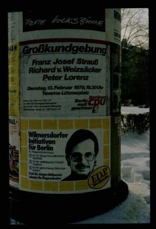 CDU/FDP-Plakate 22.2.79.