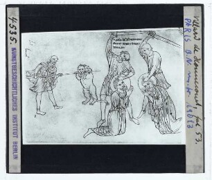 Honnecourt, Bauhüttenbuch (Paris BnF Ms. fr. 19093) : fol. 27r