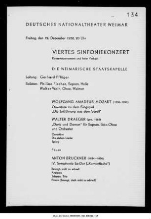 Viertes Sinfoniekonzert