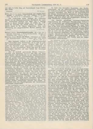 115-117 [Rezension] Spann, Othmar, Gesellschaftsphilosophie