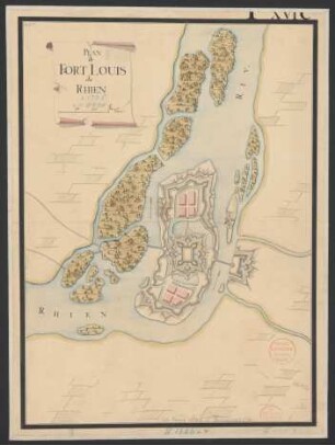 Plan de Fort Louis du Rhin
