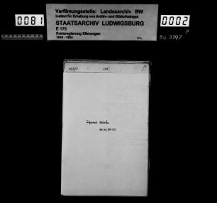 Schuldenwesen der Teilgemeinden Ober- und Unterberken, Gesamtgemeinde Oberberken