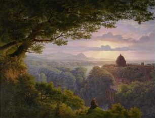Landschaft mit Pilger (Kopie nach Karl Friedrich Schinkel)