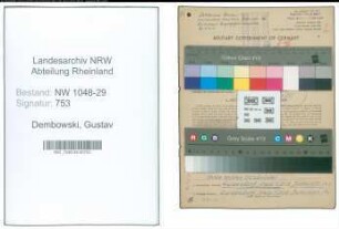 Entnazifizierung Gustav Dembowski , geb. 08.05.1909 (Beamter)