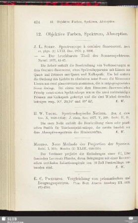 12. Objektive Farben, Spektrum, Absorption