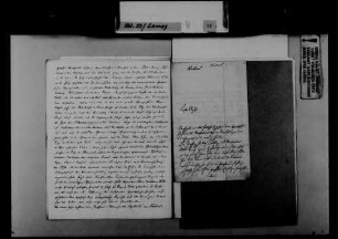 Schreiben von Alexander Wallau, Mosbach, an August Lamey: Glückwünsche zur Ernennung Lameys zum Innenminister.