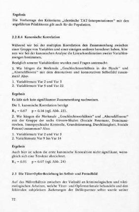 2.2.8.4 Kanonische Korrelation