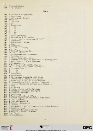 Eisen (Nr. 986-1044)