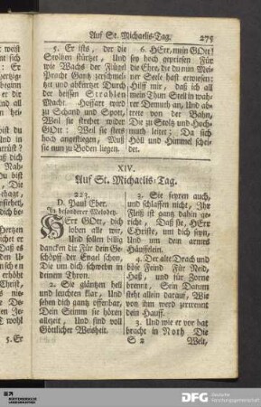 XIV. Auf St. Michaelis-Tag.