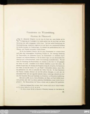 Fortschreiten der Wüstenbildung.