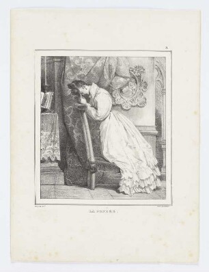 La priére, Blatt 3 der Folge "Lithographisches Album mit verschiedenen Themen"