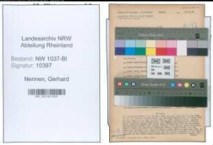 Entnazifizierung Gerhard Nennen , geb. 05.05.1887 (Arbeiter)