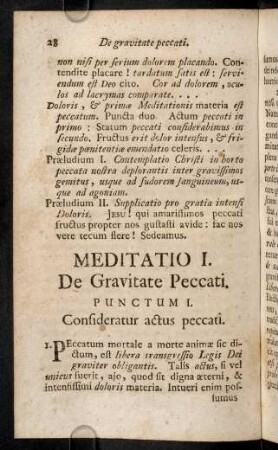28-40, Punctum I. Confideratur actus peccati
