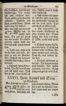 XXXVI. Vom Kampf und Siege der Gläubigen.
