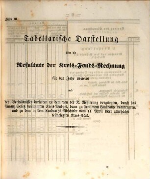 Protokoll über die Verhandlungen des Landrathes für Oberfranken im Königreiche Bayern. 1852