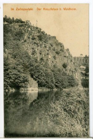 Waldheim. Kreuzfelsen im Zschopautal