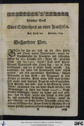 Neundter Brieff.