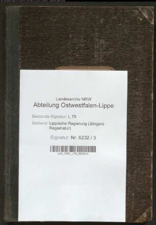 Vorstellungslisten der Ämter Blomberg und Schwalenberg (Aushebungsbezirk Lemgo, ab 1905 Blomberg), Band 1