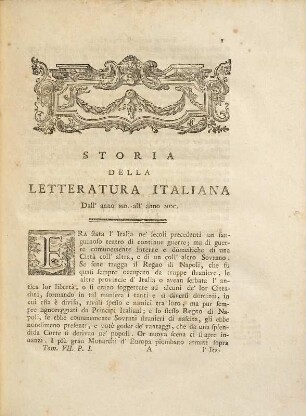 Storia della letteratura italiana. 7. Dall'anno 1500 all'anno 1600. 1