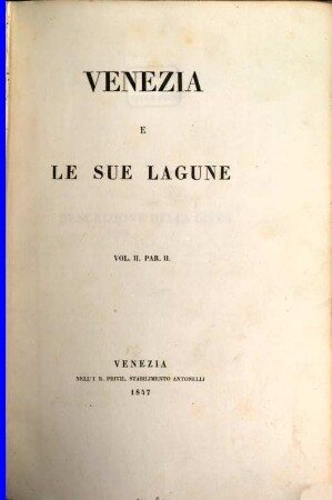 Venezia e le sue lagune. Vol. 2,2