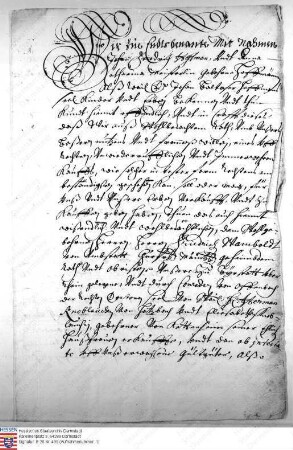Beilage zur Urkunde: Johann Friedrich Hoffmann verkauft an Friedrich Wambold den früher Knobloch v. Hatzbach gehörigen Hof zu Bürstadt