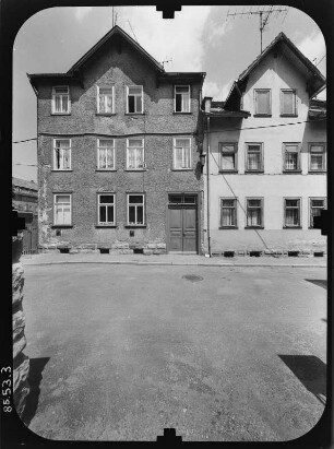 Schmalkalden, Künkelsgasse 1/3. Wohnhäuser. Straßenfront