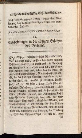 11. Erscheinungen in der flüssigen Schichte des Erdballs
