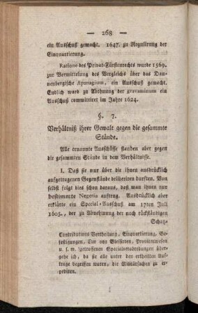 §. 7. Verhältniß ihrer Gewalt gegen die gesammte Stände.