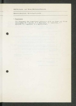 5 Taxonomie
