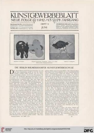 Die Berlin-Wilmersdorfer Kunstgewerbeschule