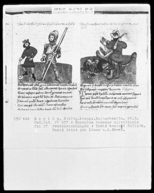 Speculum humanae salvationis — ---, Folio 27rectoBuchseite